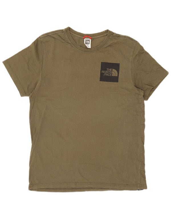 Ανδρικό T-Shirt North Face Top Large Khaki Cotton