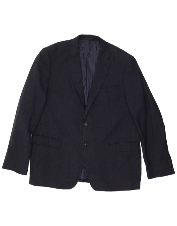 MARKS & SPENCER Ανδρικό σακάκι μπλέιζερ με 2 κουμπιά EU 56 3XL Navy Blue Wool
