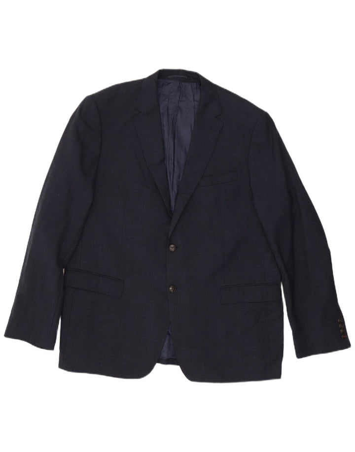 MARKS & SPENCER Ανδρικό σακάκι μπλέιζερ με 2 κουμπιά EU 56 3XL Navy Blue Wool