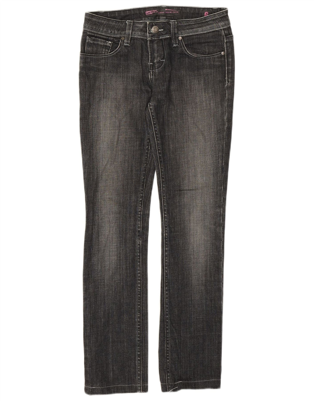 Lee Womens Slim Jeans W26 L27 Γκρι βαμβακερό