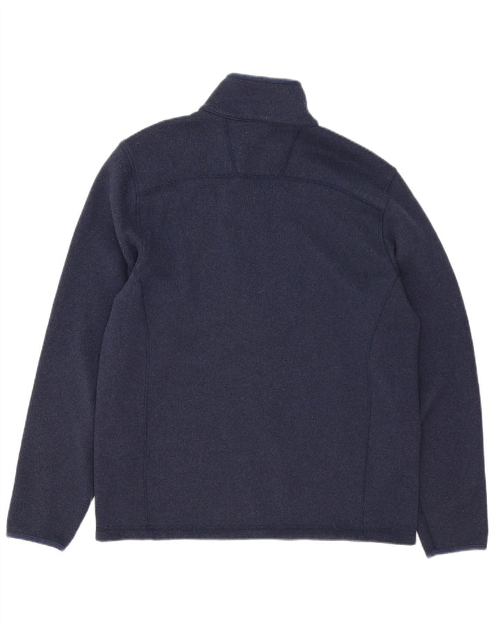 Ανδρικό πουλόβερ με φερμουάρ North Face με μεσαίο μπλε πολυεστέρα