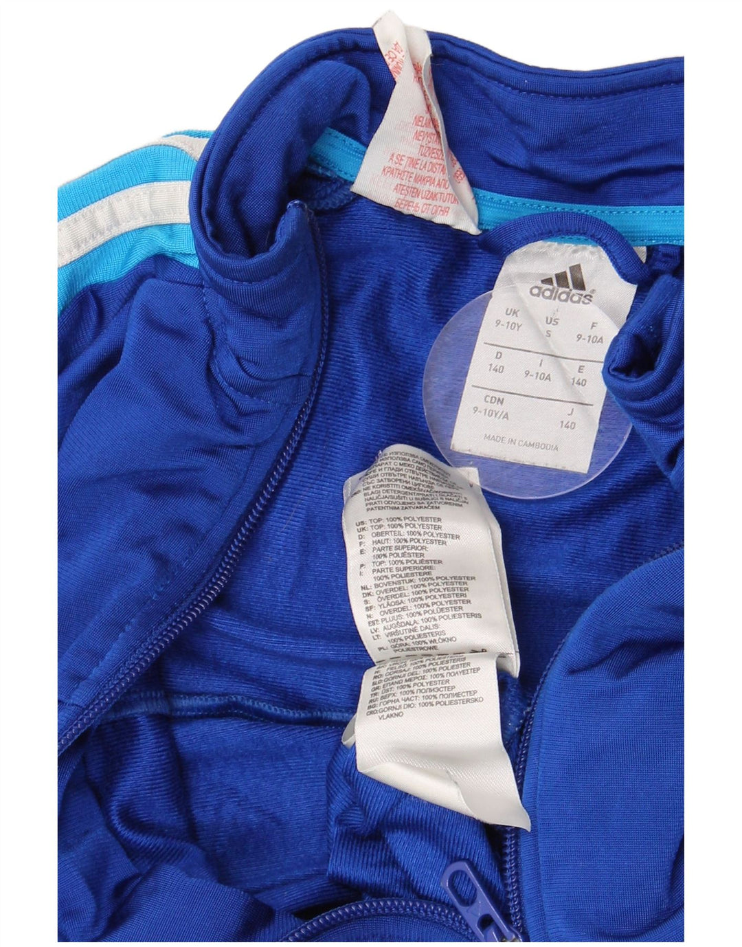 Adidas Boys αθλητική φόρμα Adidas Top Jacket 9-10 Years Blue Polyester