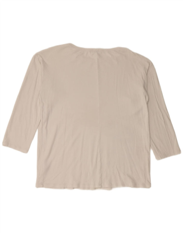 Γυναικεία Benetton Disney Oversized γραφικό μακρυμάνικο UK 12 Medium White