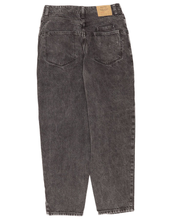 By American Womens High Waist Carrot Tapered Jeans W30 L28 Grey Cotton