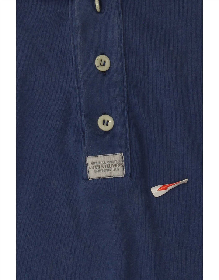 Ανδρικό τοπ Levi's μακρυμάνικο XL μπλε βαμβακερό