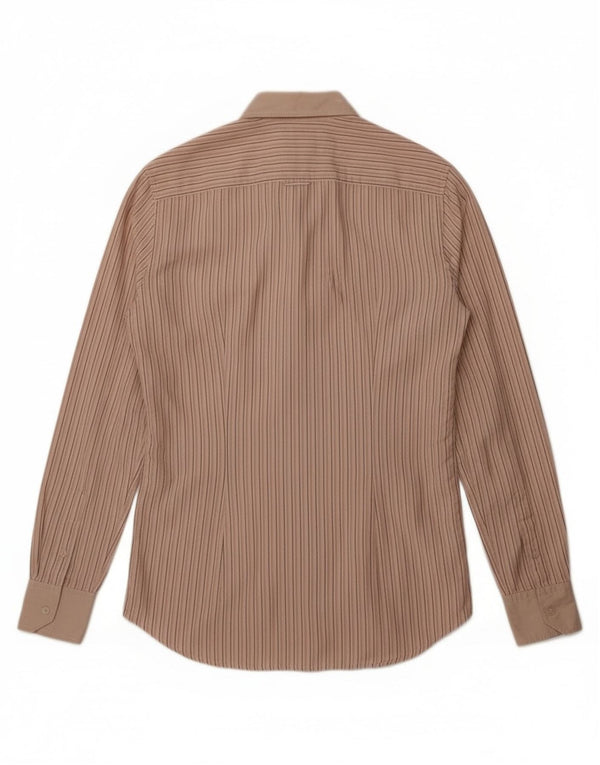 Dolce & Gabbana Ανδρικό πουκάμισο George Μέγεθος 39 15 1/2 Medium Beige ριγέ