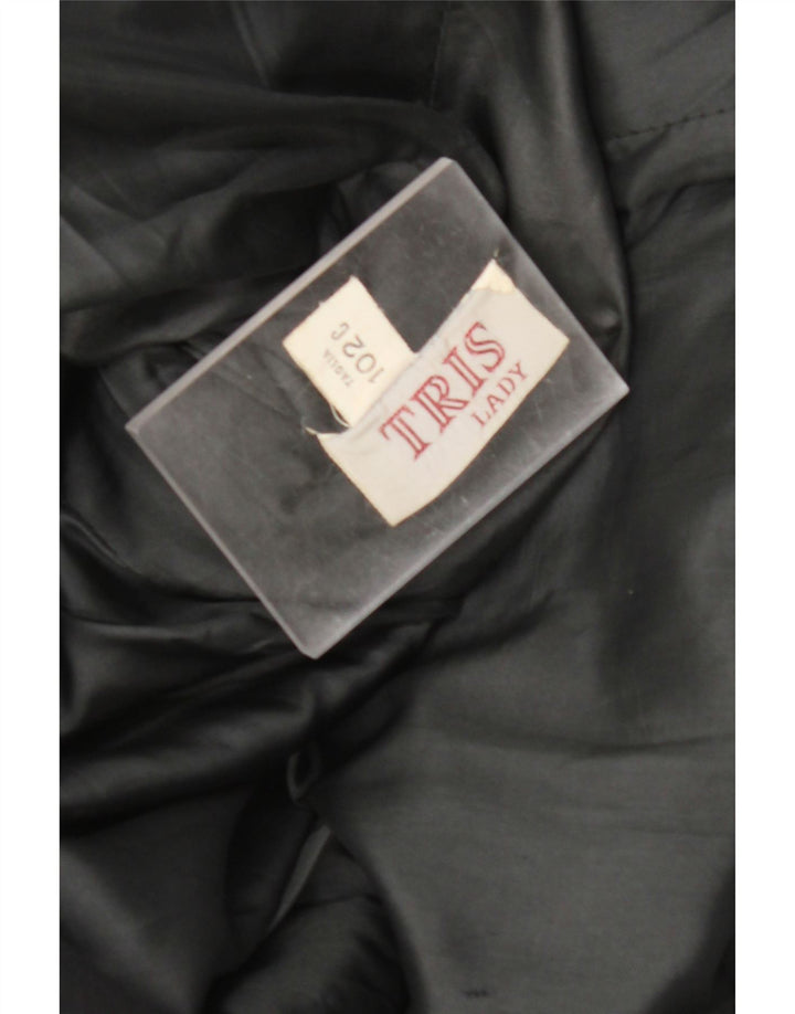 VINTAGE Γυναικείο Πανωφόρι UK 14 Medium Μαύρο