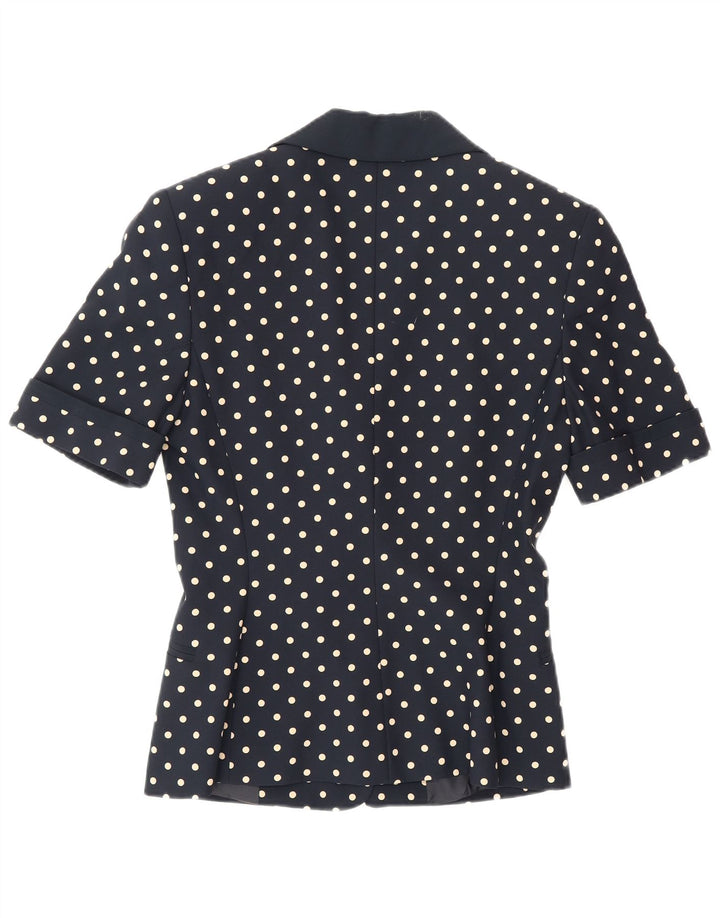 Caloma Γυναικείο Μπουφάν 1 Κουμπί Blazer IT 40 Small Navy Blue πουά