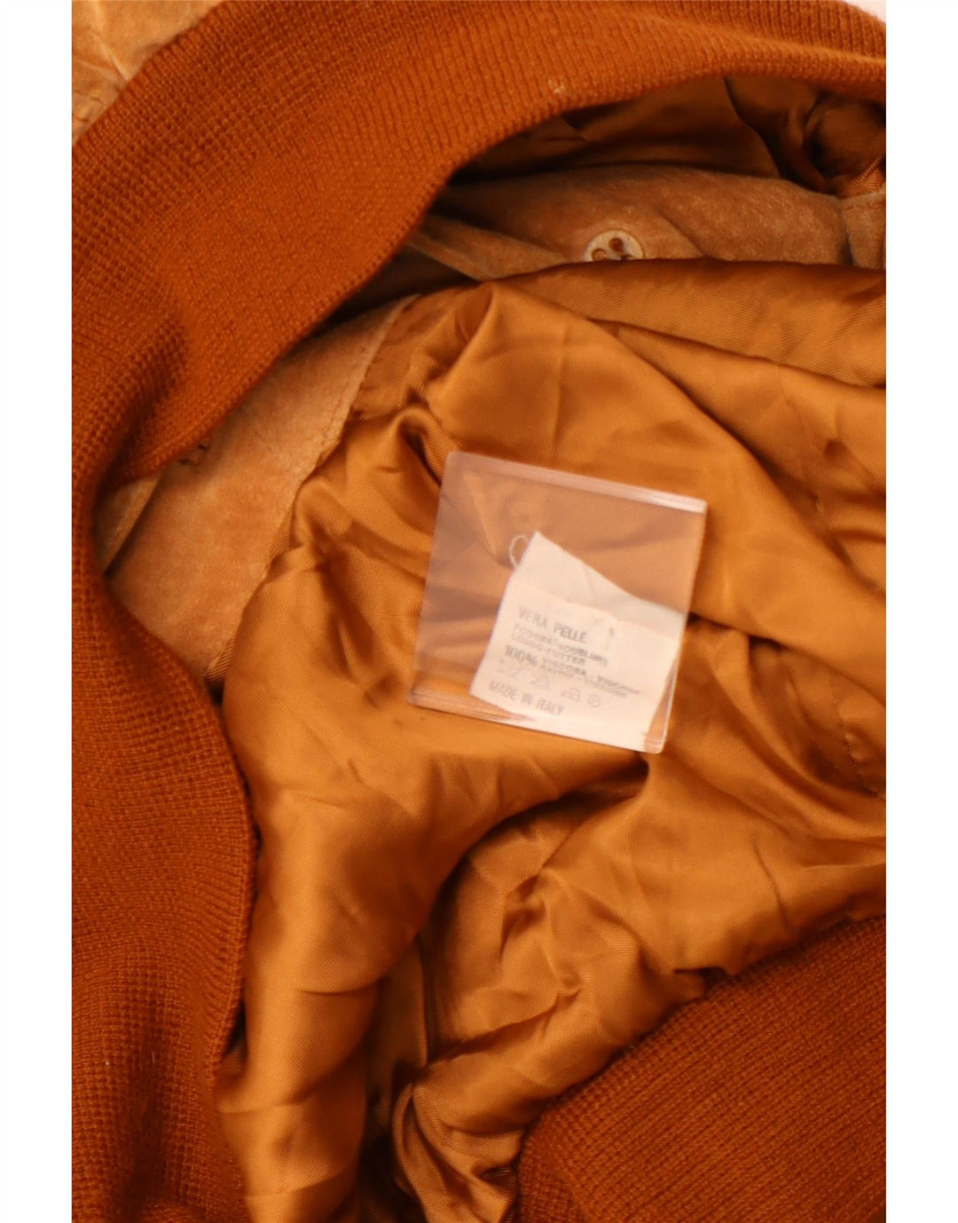 VINTAGE Ανδρικό Suede Bomber Jacket UK 42 XL Καφέ Δερμάτινο