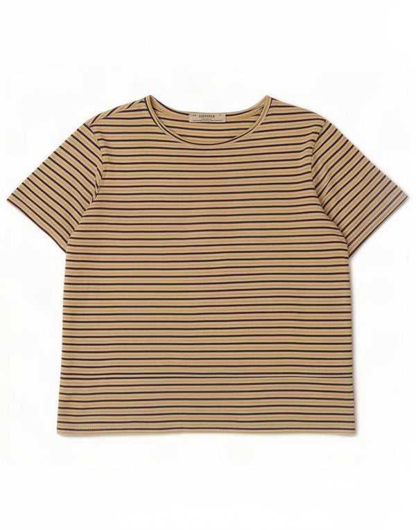 Zara Γυναικείο T-Shirt Trafaluc Top UK 14 μεσαία πολύχρωμη ρίγα