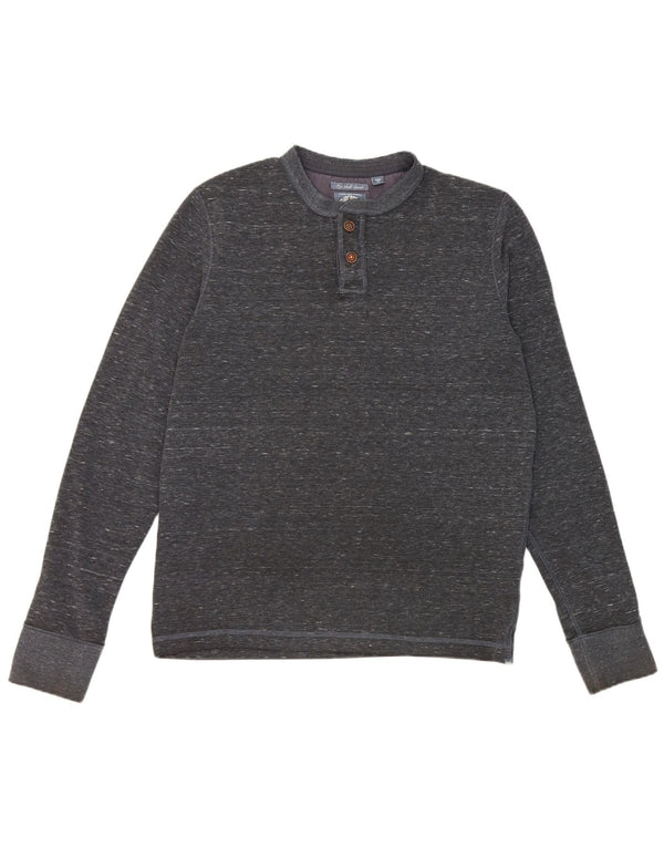 Superdry ανδρικό μπλουζάκι μακρυμάνικο XL Navy Blue με φλύκταινες πολυεστέρας