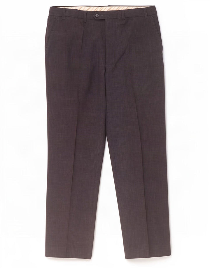 Ανδρικό ίσιο παντελόνι Marks & Spencer W38 L33 Navy Blue Polyester