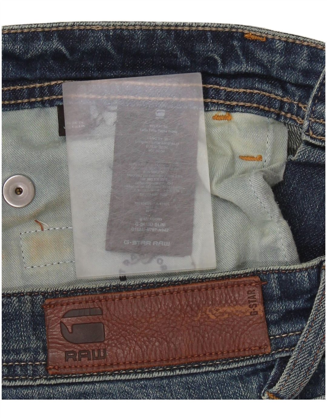 G-STAR Ανδρικό Slim Jeans W32 L34 Μπλε βαμβακερό