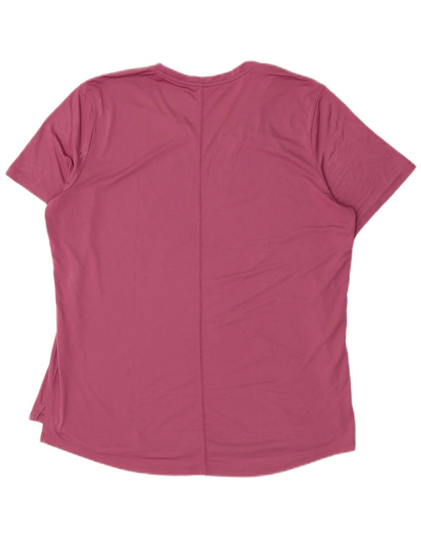 Γυναικείο γραφικό μπλουζάκι NIKE Dri Fit Top UK 18 XL Pink