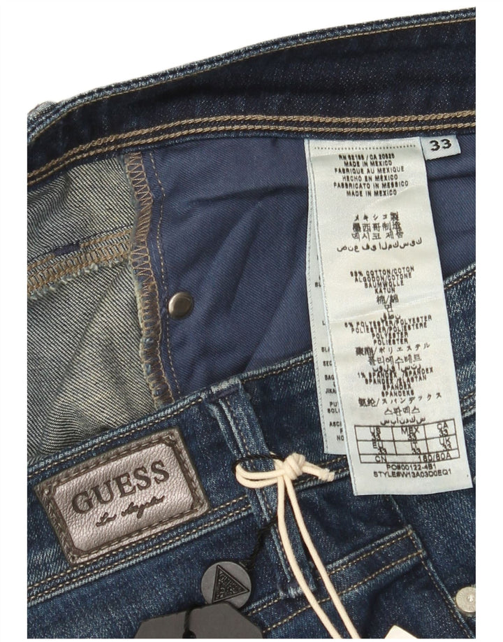 Γυναικείο τζιν ίσιο Guess Regular Fit W33 L34 Μπλε βαμβακερό