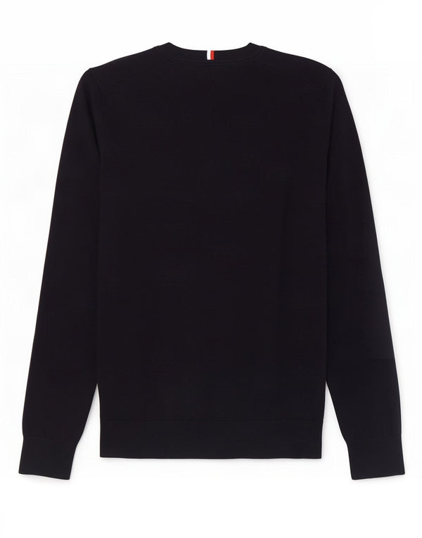 Tommy Hilfiger Γυναικείο πουλόβερ με λαιμόκοψη UK 18 XL Navy Blue Cotton