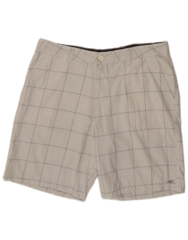Ανδρικό σορτς Chino O'Neill W38 XL Grey Check Polyester