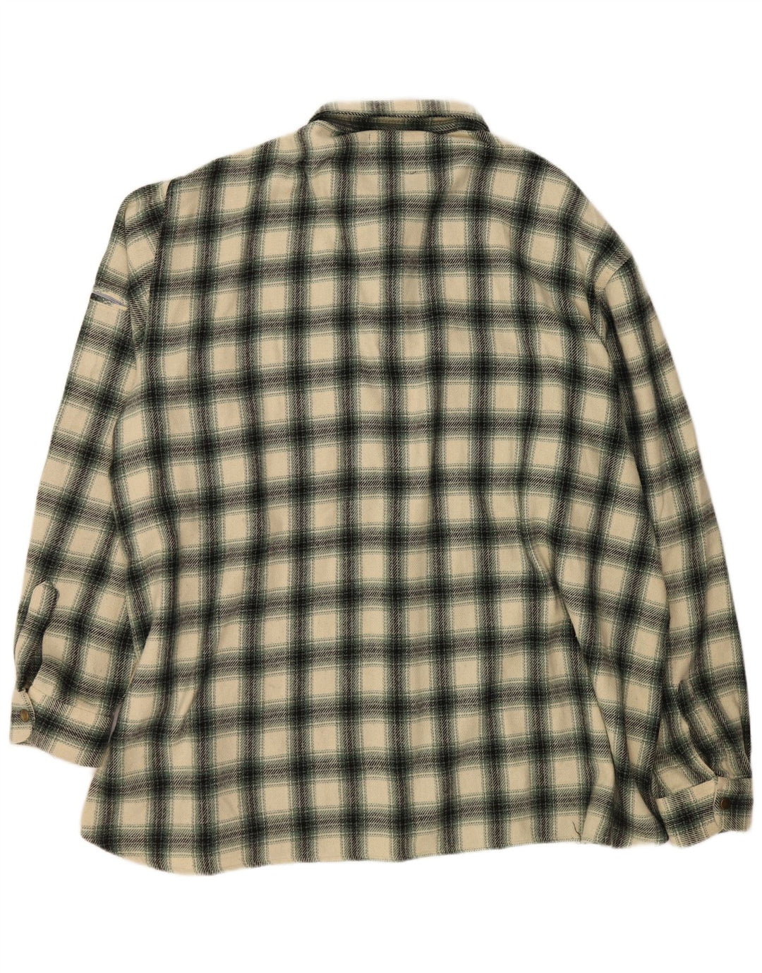 Ανδρικό φανελένιο πουκάμισο VINTAGE 3XL Green Check Wool