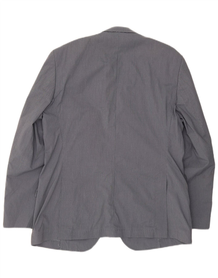 Angelo Litrico Ανδρικό σακάκι με 2 κουμπιά σακάκι IT 54 2XL Grey Pinstripe