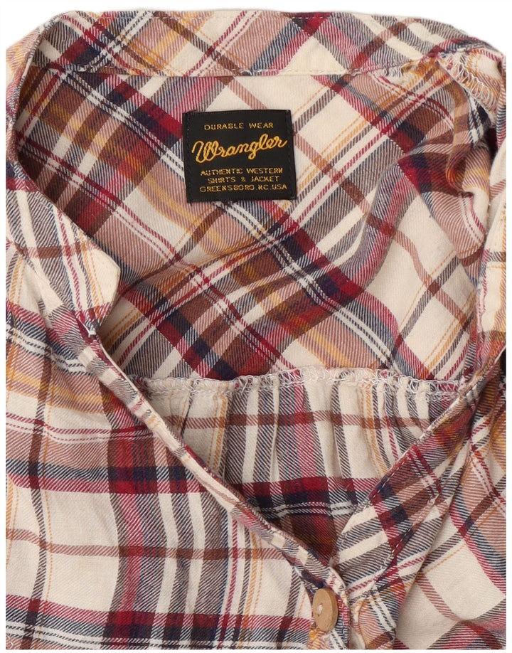 Wrangler Γυναικείο φανελένιο πουκάμισο UK 14 Medium πολύχρωμο καρό