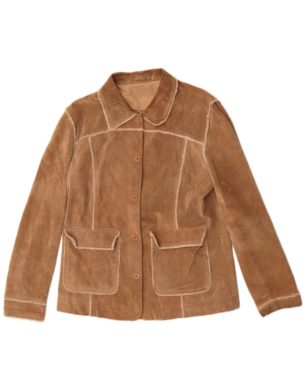 Conbipel Γυναικείο Suede Jacket IT 46 Large Brown Δερμάτινο