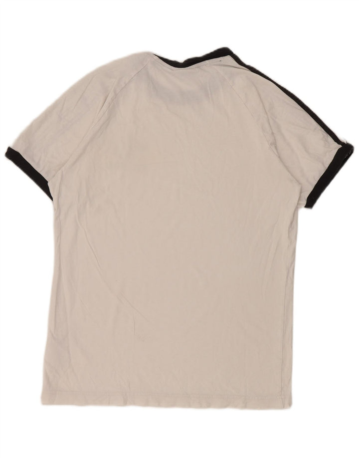 Ανδρικό T-Shirt Adidas Top Βαμβακερό μεσαίο λευκό χρώμα