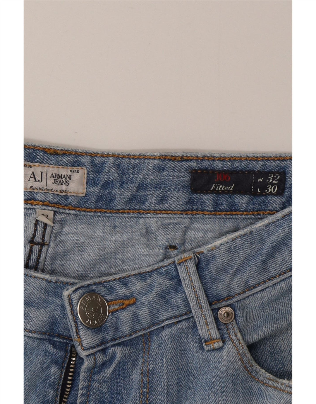 Armani Ανδρικό Slim Jeans W32 L30 Blue Cotton