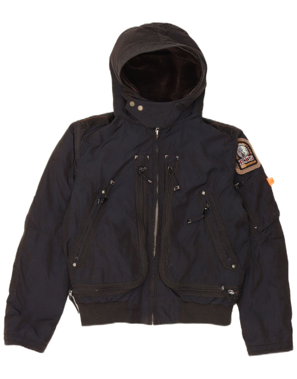 Parajumpers Boys Hooded Padded Jacket 11-12 Years Small Navy Blue Polyester
