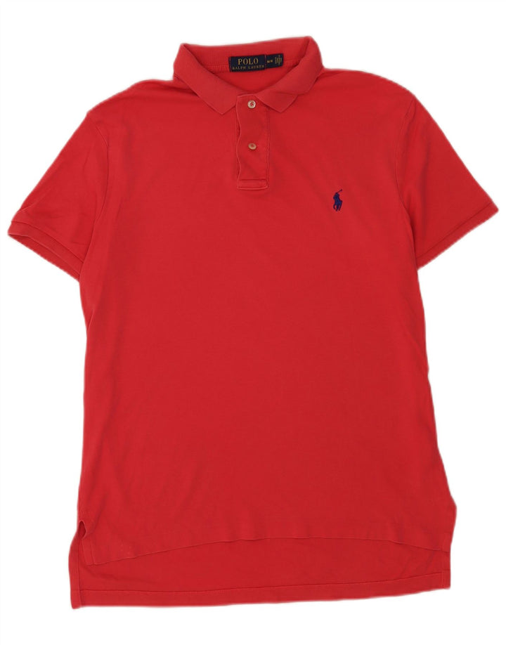 Polo Ralph Lauren Ανδρικό πουκάμισο polo, μεσαίο κόκκινο βαμβακερό