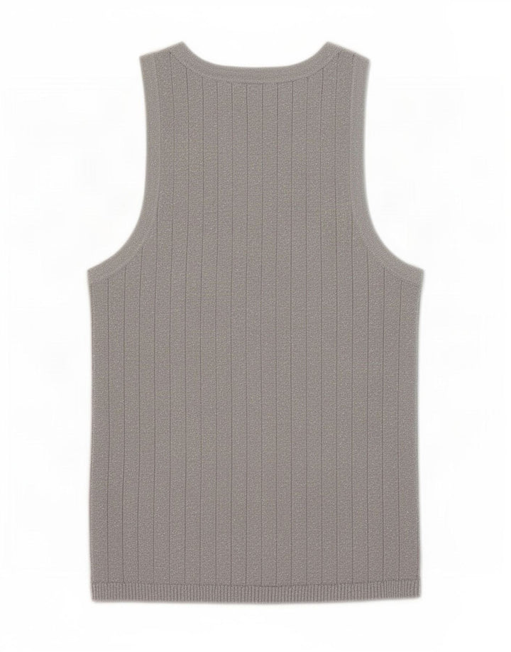 Zara Γυναικείο Γιλέκο Tank Top UK 12 Medium Grey