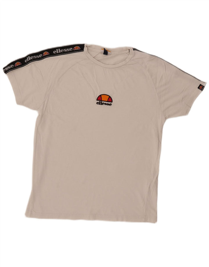 Ανδρικό γραφικό T-Shirt ELLESSE Top XS Λευκό βαμβακερό