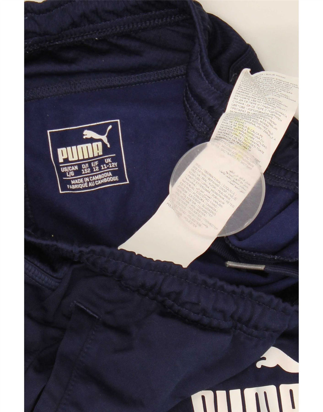 Puma Boys Graphic αθλητική φόρμα παντελόνι 11-12 ετών Navy Blue Polyester