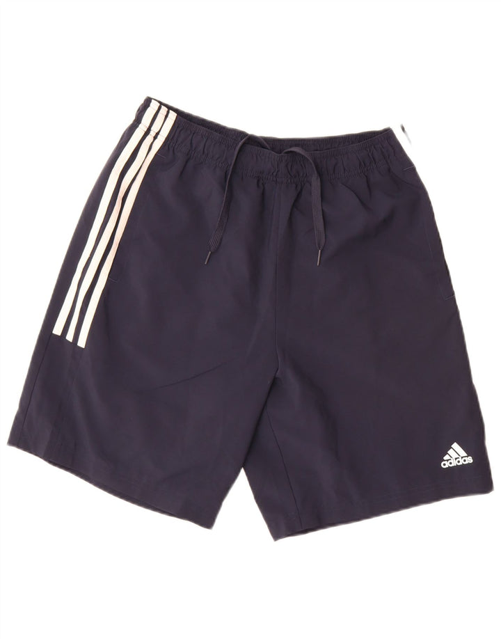 Ανδρικό αθλητικό σορτς Adidas από μεσαίο μπλε ναυτικό πολυεστέρα