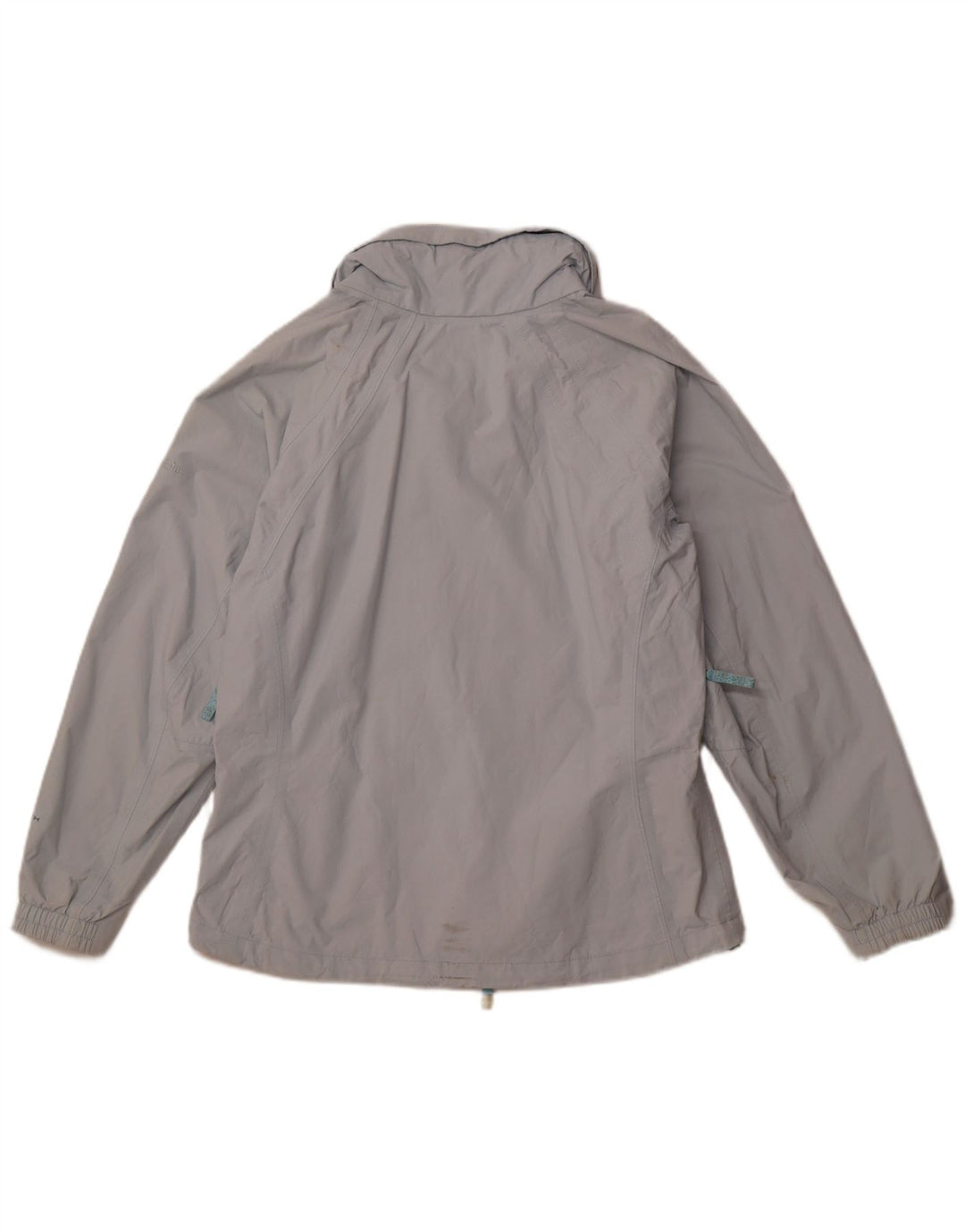 COLUMBIA Γυναικείο μπουφάν με κουκούλα αντιανεμικό UK 14 Medium Blue Nylon Sports