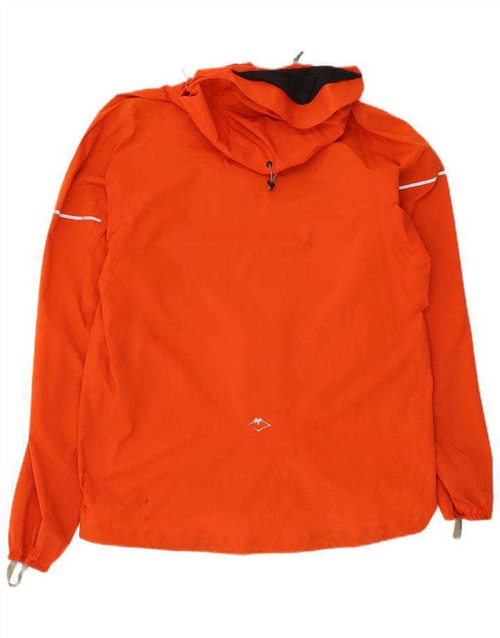 Ανδρικό μπουφάν βροχής με κουκούλα Asics UK 38 Medium Orange Nylon