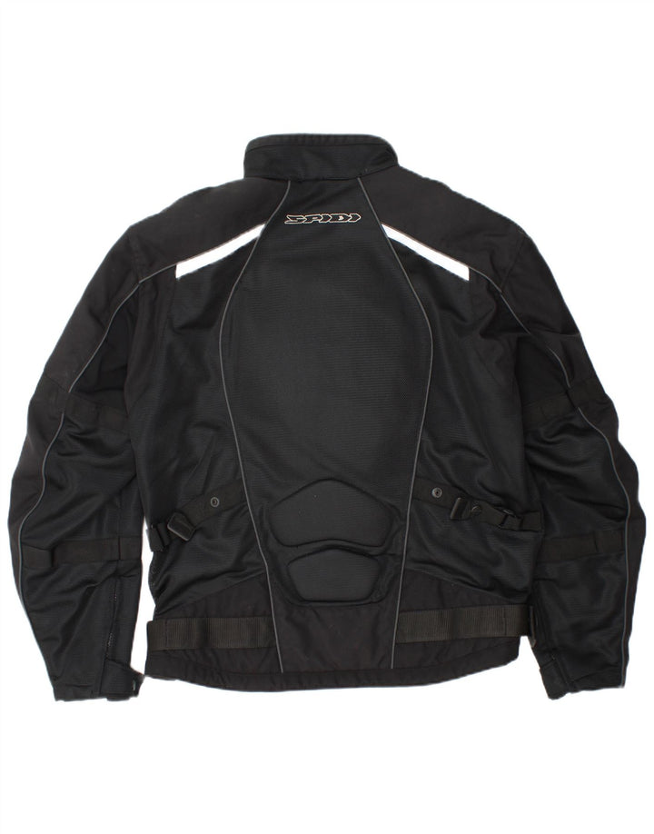 SPIDI Mens Graphic Racer Jacket UK 42 XL Μαύρο