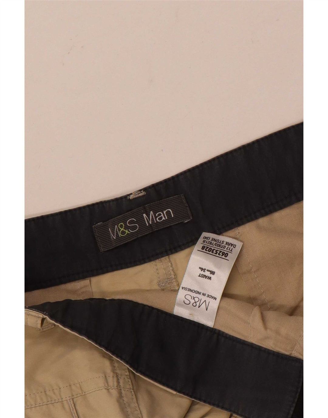 Ανδρικό σορτς Cargo Marks & Spencer W34 Μεγάλο μπεζ βαμβακερό