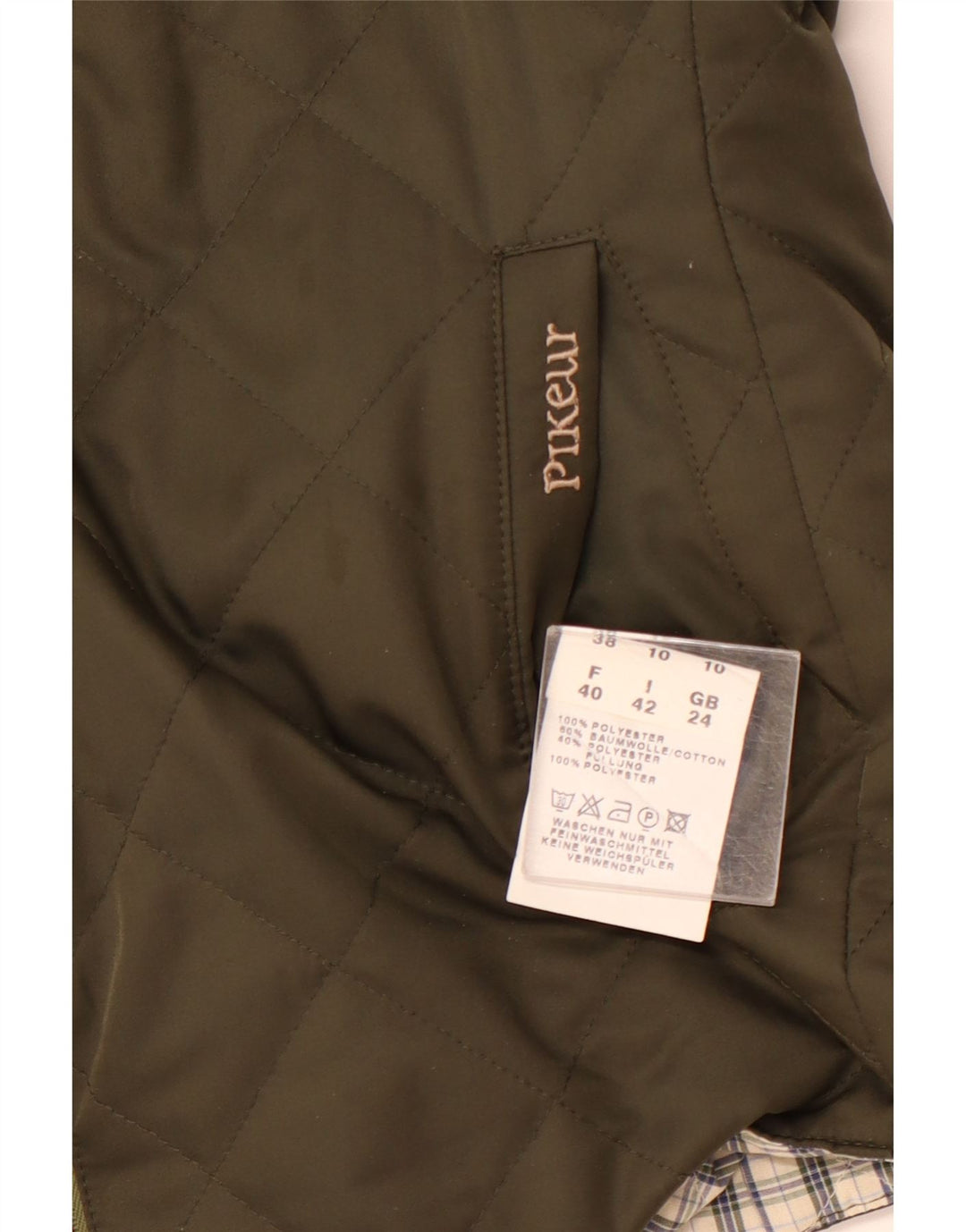 PIKEUR Γυναικείο Reversible Καπιτονέ Gilet IT 42 Medium Khaki Polyester