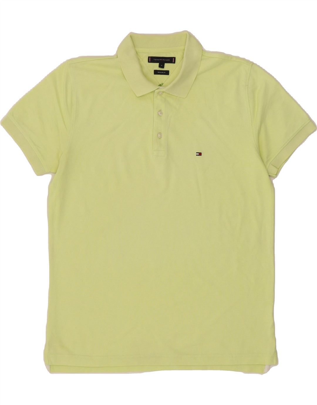 TOMMY HILFIGER Mens Regular Fit Polo Shirt Medium Green Vintage Tommy Hilfiger and Second-Hand Tommy Hilfiger from Messina Hembry 