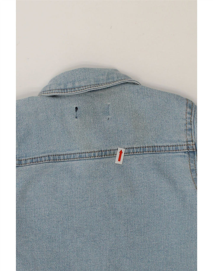 DKNY Girls Crop Denim Jacket 4-5 Years Blue Cotton Vintage Dkny and Second-Hand Dkny from Messina Hembry 