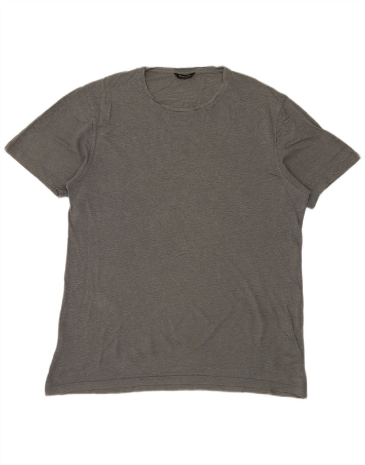 MASSIMO DUTTI Ανδρικό T-Shirt Top XL Γκρι