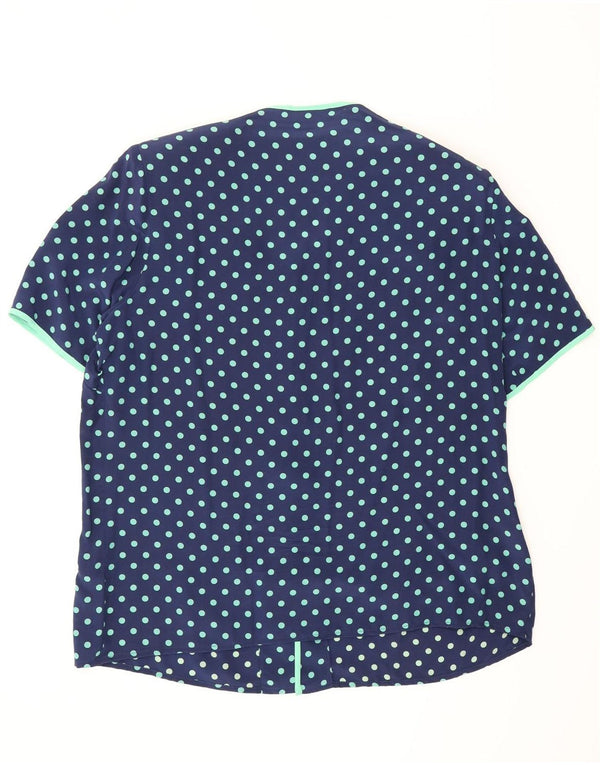 Γυναικείο κοντομάνικο μπλουζάκι Nixmar UK 19 XL Navy Blue πουά Μεταξωτό