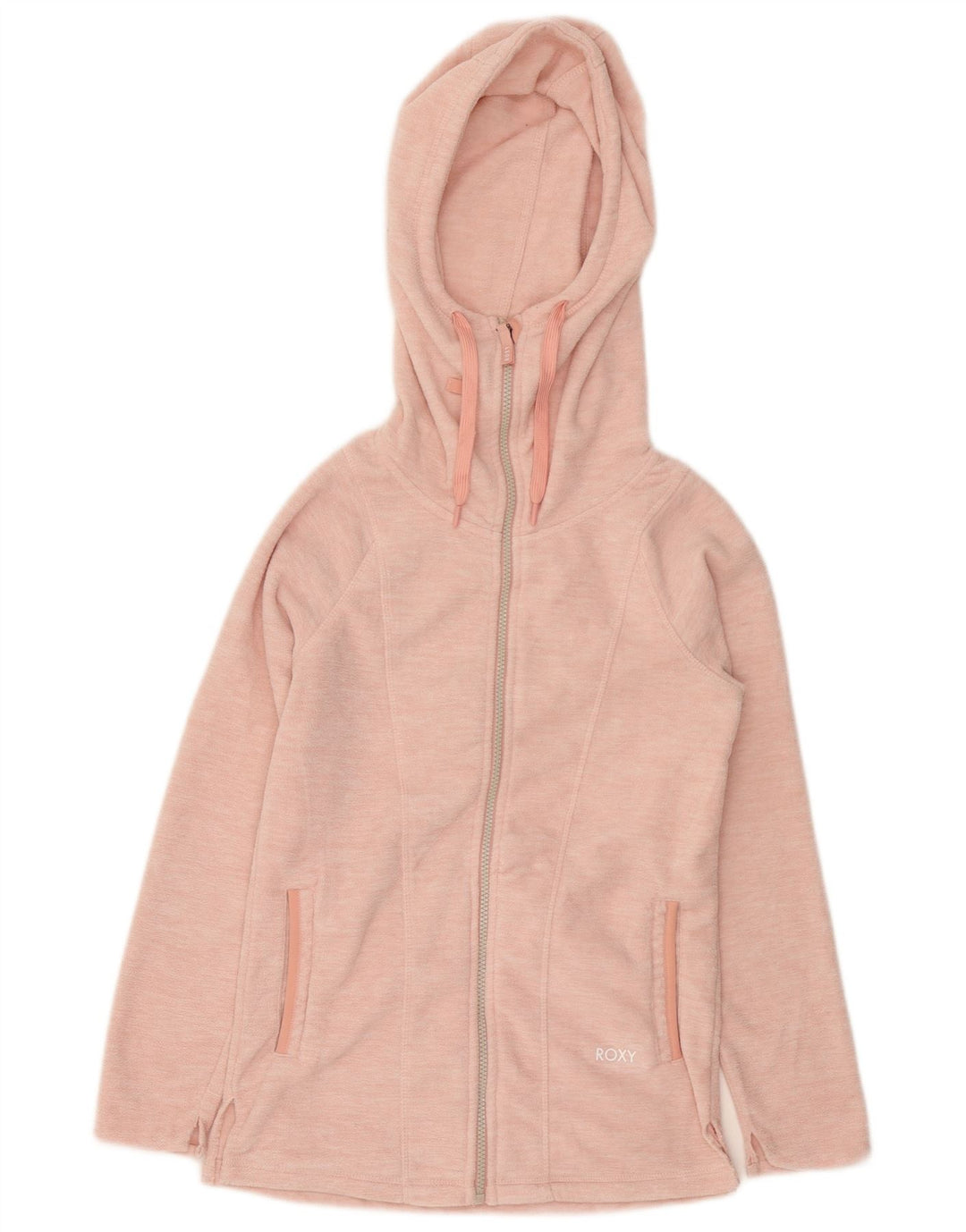 Γυναικείο μπουφάν ROXY με κουκούλα Fleece UK 6 XS Pink Flecked Polyester