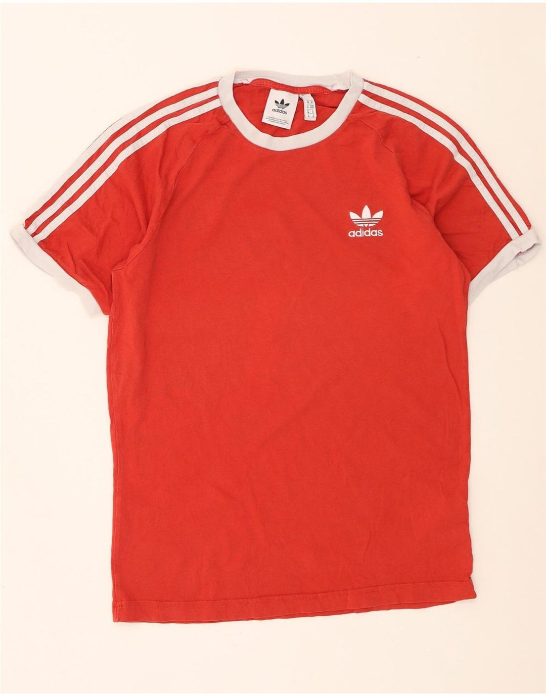 Ανδρικό T-Shirt Adidas Τοπ μεσαίο κόκκινο βαμβακερό