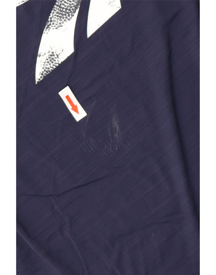 Ανδρικό γραφικό T-shirt REEBOK Top Medium Navy Blue