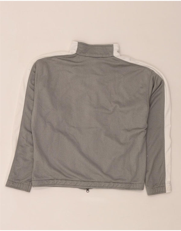 Puma Γυναικεία αθλητική φόρμα Top Jacket UK 12 Medium Grey Colourblock Polyester