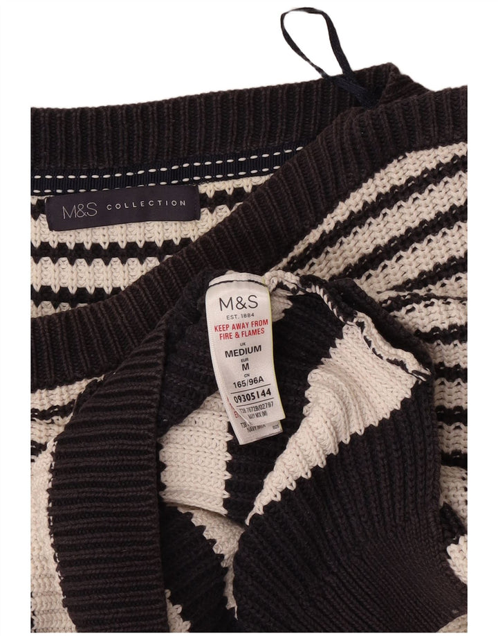 Marks & Spencer Γυναικείο πουλόβερ με λαιμό σκάφος UK 14 Medium Navy Blue