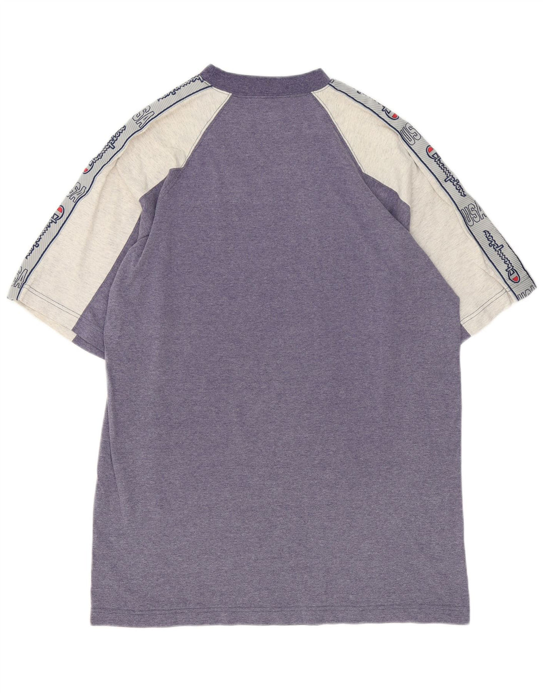 Ανδρικό γραφικό T-Shirt Champion Top Large Blue Colourblock