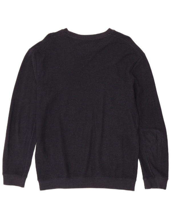 Ανδρικό πουλόβερ ZARA Crew Neck Jumper XL Navy Blue Cotton