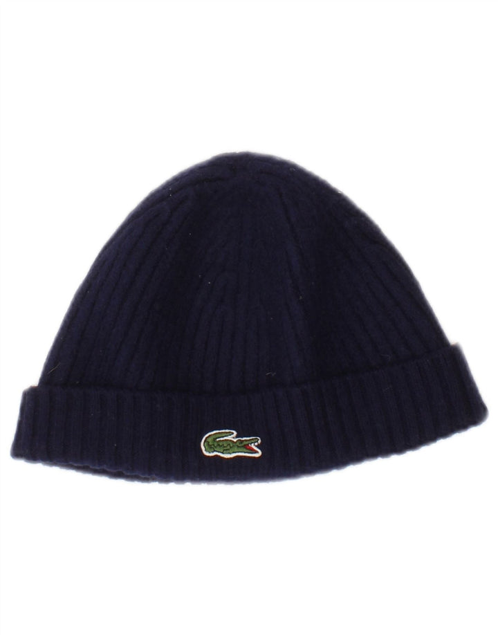 Lacoste Ανδρικό καπέλο Beanie One Size Μαλλί Navy Blue